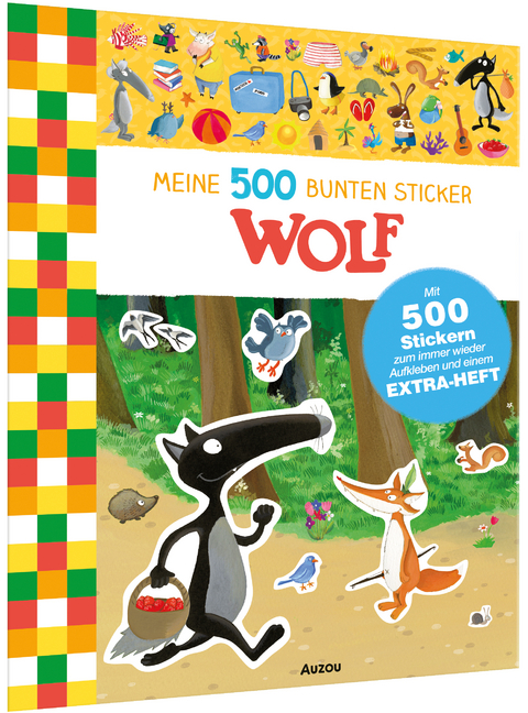 Meine 500 bunten Sticker - Wolf - Oriane Lallemand