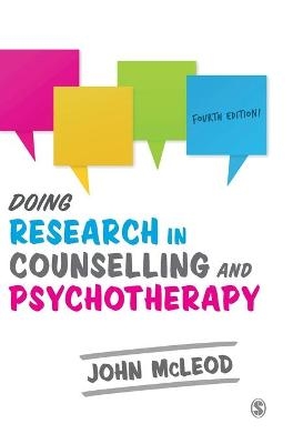 Doing Research in Counselling and Psychotherapy - John McLeod