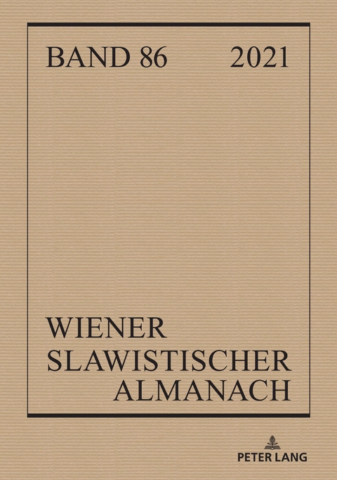 Wiener Slawistischer Almanach Band 86/2021 - 