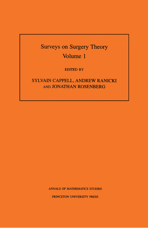 Surveys on Surgery Theory (AM-145), Volume 1 - 