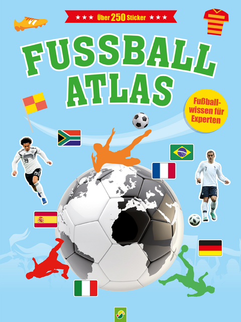 Fußball-Atlas mit über 250 Stickern für Kinder ab 6 Jahren - Jonas Kozinowski