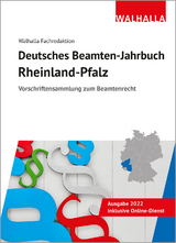 Deutsches Beamten-Jahrbuch Rheinland-Pfalz 2022 -  Walhalla Fachredaktion