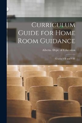 Curriculum Guide for Home Room Guidance - 
