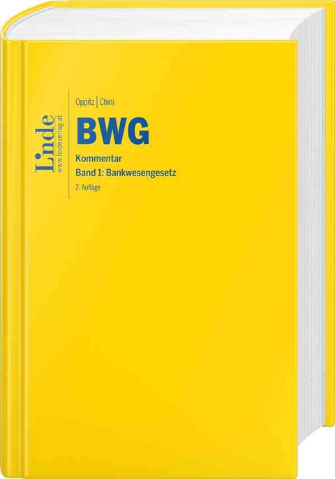 BWG | Bankwesengesetz - Martin Oppitz, Leo Chini