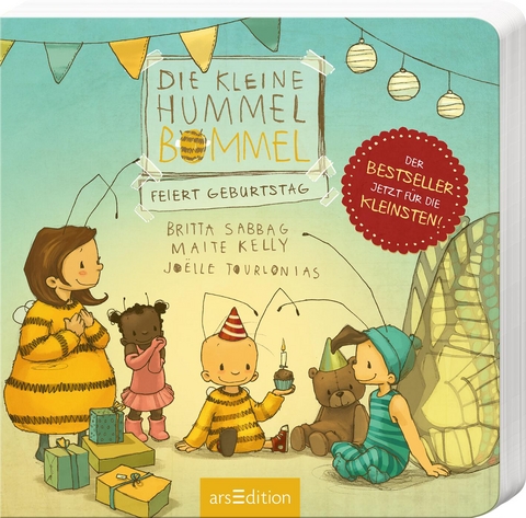 Die kleine Hummel Bommel feiert Geburtstag (Pappbilderbuch) - Britta Sabbag, Maite Kelly