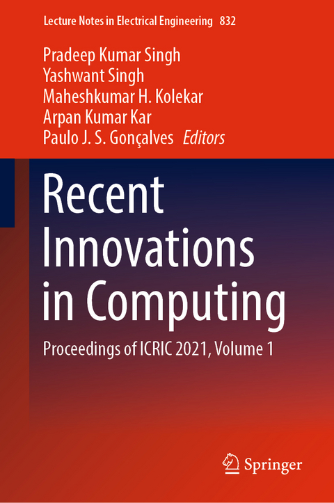 Recent Innovations in Computing - 