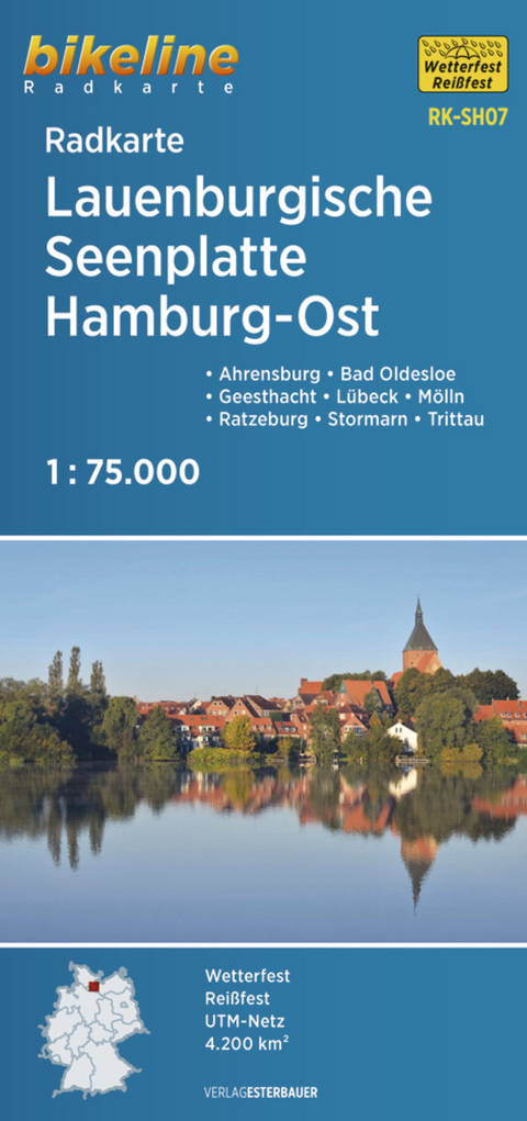 Radkarte Lauenburgische Seenplatte Hamburg Ost (RK-SH07) - 