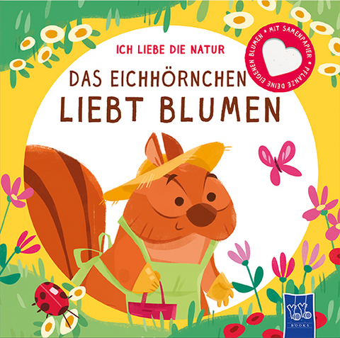 Ich liebe die Natur - Das EichhÃ¶rnchen liebt Blumen