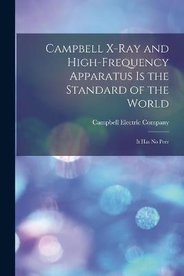 Campbell X-ray and High-frequency Apparatus is the Standard of the World - 