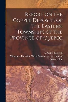 Report on the Copper Deposits of the Eastern Townships of the Province of Quebec [microform] - 