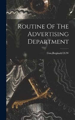 Routine Of The Advertising Department - 