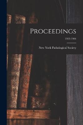 Proceedings; 1903-1904 - 