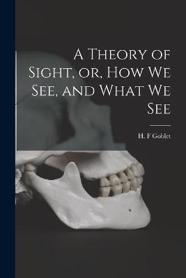 A Theory of Sight, or, How We See, and What We See - 