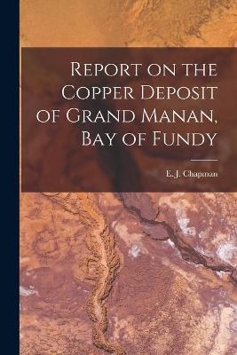 Report on the Copper Deposit of Grand Manan, Bay of Fundy [microform] - 