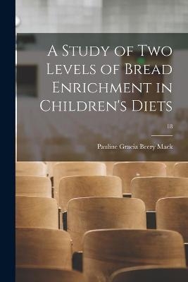 A Study of Two Levels of Bread Enrichment in Children's Diets; 18 - 