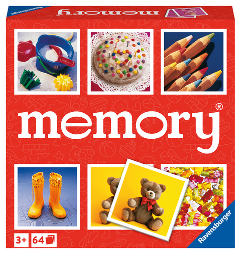 Ravensburger Spiele - 20880 - Junior memory®, der Spieleklassiker für die ganze Familie, Merkspiel für 2-8 Spieler ab 3 Jahren - William H. Hurter