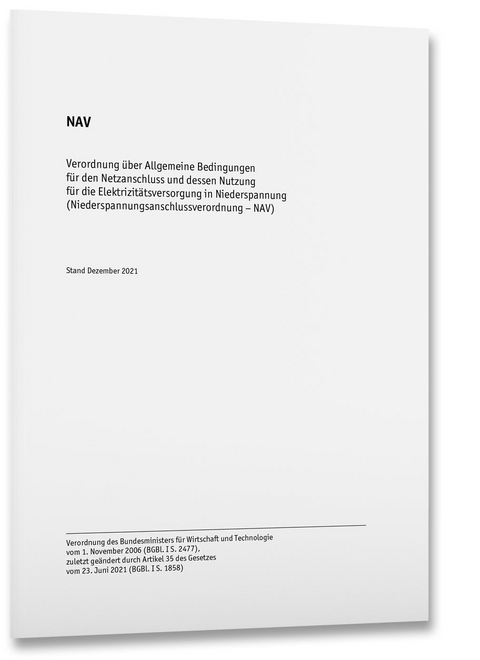 NAV Strom – Niederspannungsanschlussverordnung