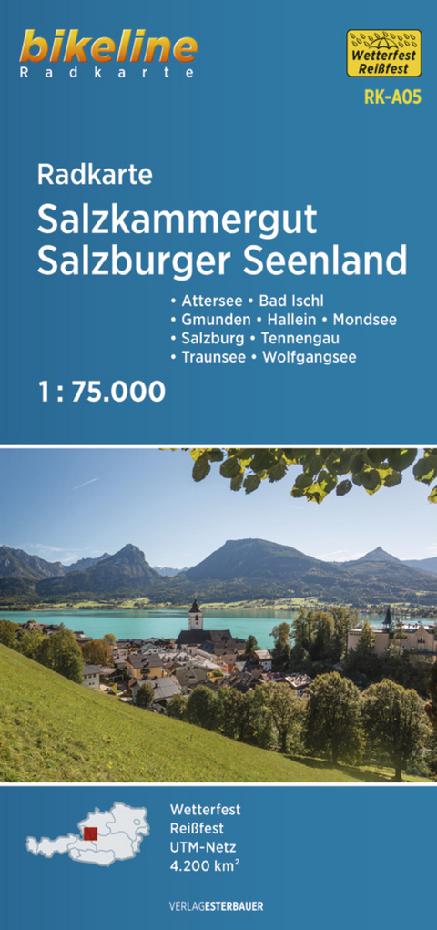 Radkarte Salzkammergut - Salzburger Seenland (RK-A05) - 