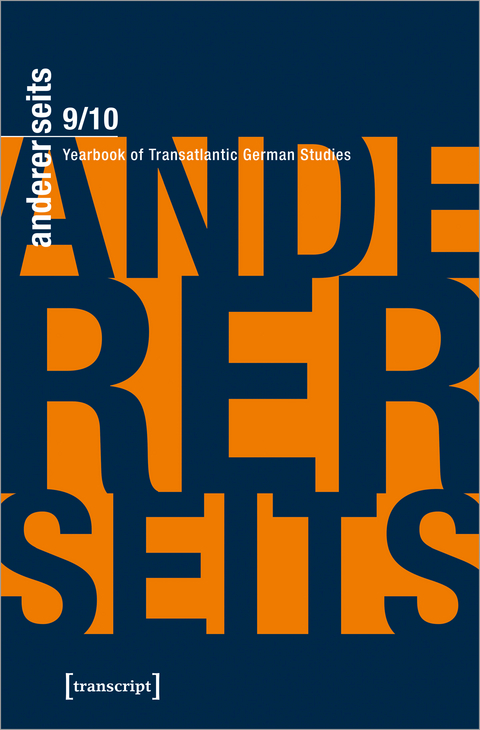 andererseits - Yearbook of Transatlantic German Studies - 