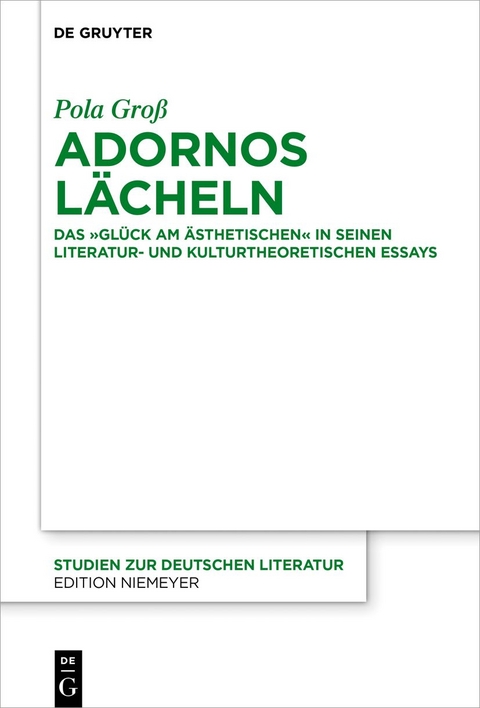 Adornos Lächeln - Pola Groß