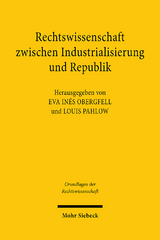 Rechtswissenschaft zwischen Industrialisierung und Republik - 