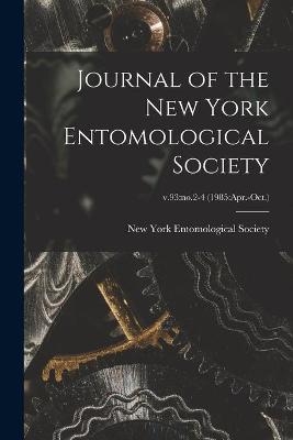 Journal of the New York Entomological Society; v.93 - 