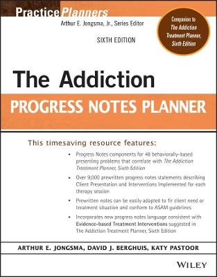 The Addiction Progress Notes Planner - 