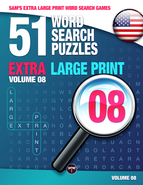 Sam's Extra Large Print Word Search Games, 51 Word Search Puzzles, Volume 8 - Mark Sam