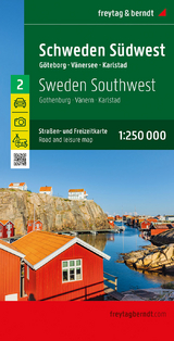Schweden Südwest, Straßen- und Freizeitkarte 1:250.000, freytag & berndt - 