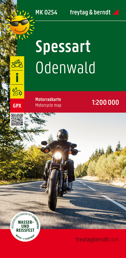 Spessart, Motorradkarte 1:200.000, freytag & berndt