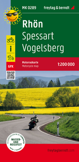 Rhön, Motorradkarte 1:200.000, freytag & berndt - 
