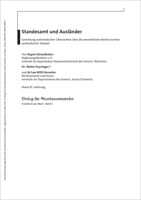 Standesamt und Ausländer - Rupert Brandhuber, Walter Zeyringer, Willi Heussler