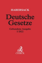 Deutsche Gesetze Gebundene Ausgabe I/2022 - Habersack, Mathias; Schönfelder, Heinrich