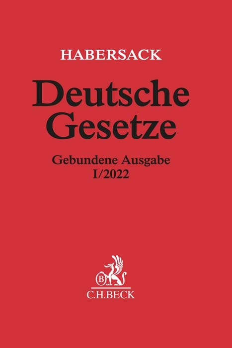 Deutsche Gesetze Gebundene Ausgabe I/2022 - 
