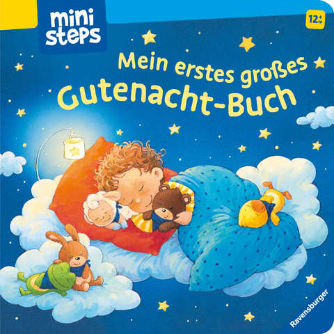 ministeps: Mein erstes großes Gutnacht-Buch: Vorlesebuch ab 12 Monaten, Babybuch, Pappbilderbuch - Sandra Grimm