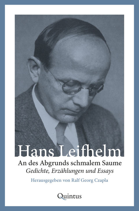 An des Abgrunds schmalem Saume - Hans Leifhelm