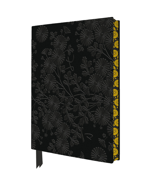 Uematsu Hobi: Box Decorated with Chrysanthemums Artisan Art Notebook (Flame Tree Journals) - 