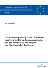 Das Sanierungsprinzip – Der Einfluss des insolvenzrechtlichen Sanierungsprinzips auf das Arbeitsrecht am Beispiel der übertragenden Sanierung - Michael Zeitel