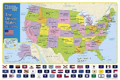 The United States For Kids Map [in Gift Box] - National Geographic Maps