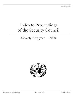 Index to proceedings of the Security Council -  Dag Hammarskjèld Library