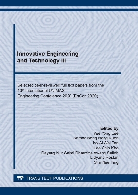 Innovative Engineering and Technology III - 