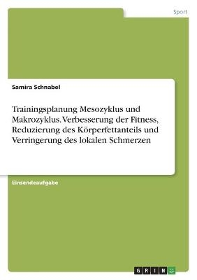 Trainingsplanung Mesozyklus und Makrozyklus. Verbesserung der Fitness, Reduzierung des KÃ¶rperfettanteils und Verringerung des lokalen Schmerzen - Samira Schnabel