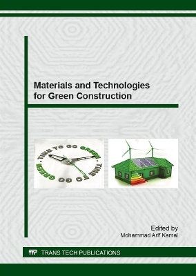 Materials and Technologies for Green Construction - 