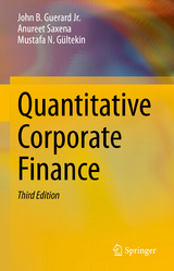 Quantitative Corporate Finance - Guerard Jr., John B.; Saxena, Anureet; Gültekin, Mustafa N.