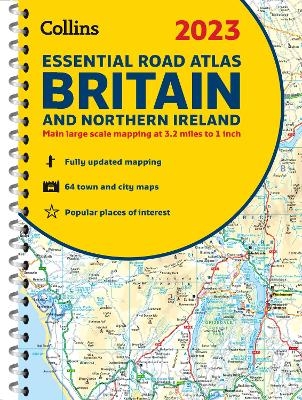 2023 Collins Essential Road Atlas Britain and Northern Ireland -  Collins Maps