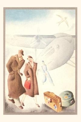 Vintage Journal Couple, Luggage by Airplane