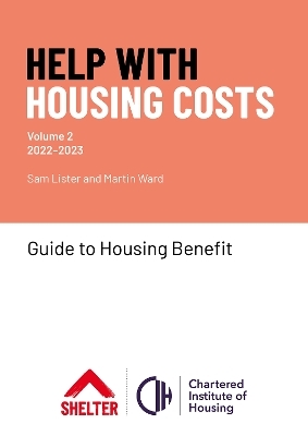 Help with Housing Costs: Volume 2 - Martin Ward, Sam Lister