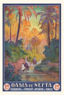 Vintage Journal Nefta Oasis, Tunisia, Travel Poster