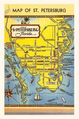 Vintage Journal Map of St. Petersburg, Florida