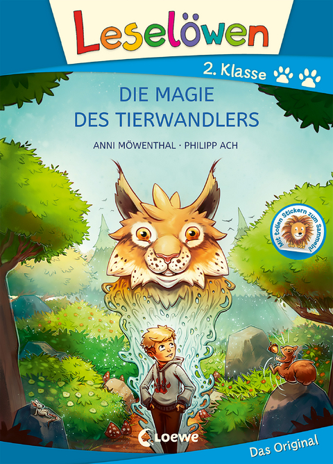 Leselöwen 2. Klasse - Die Magie des Tierwandlers (Großbuchstabenausgabe) - Anni Möwenthal